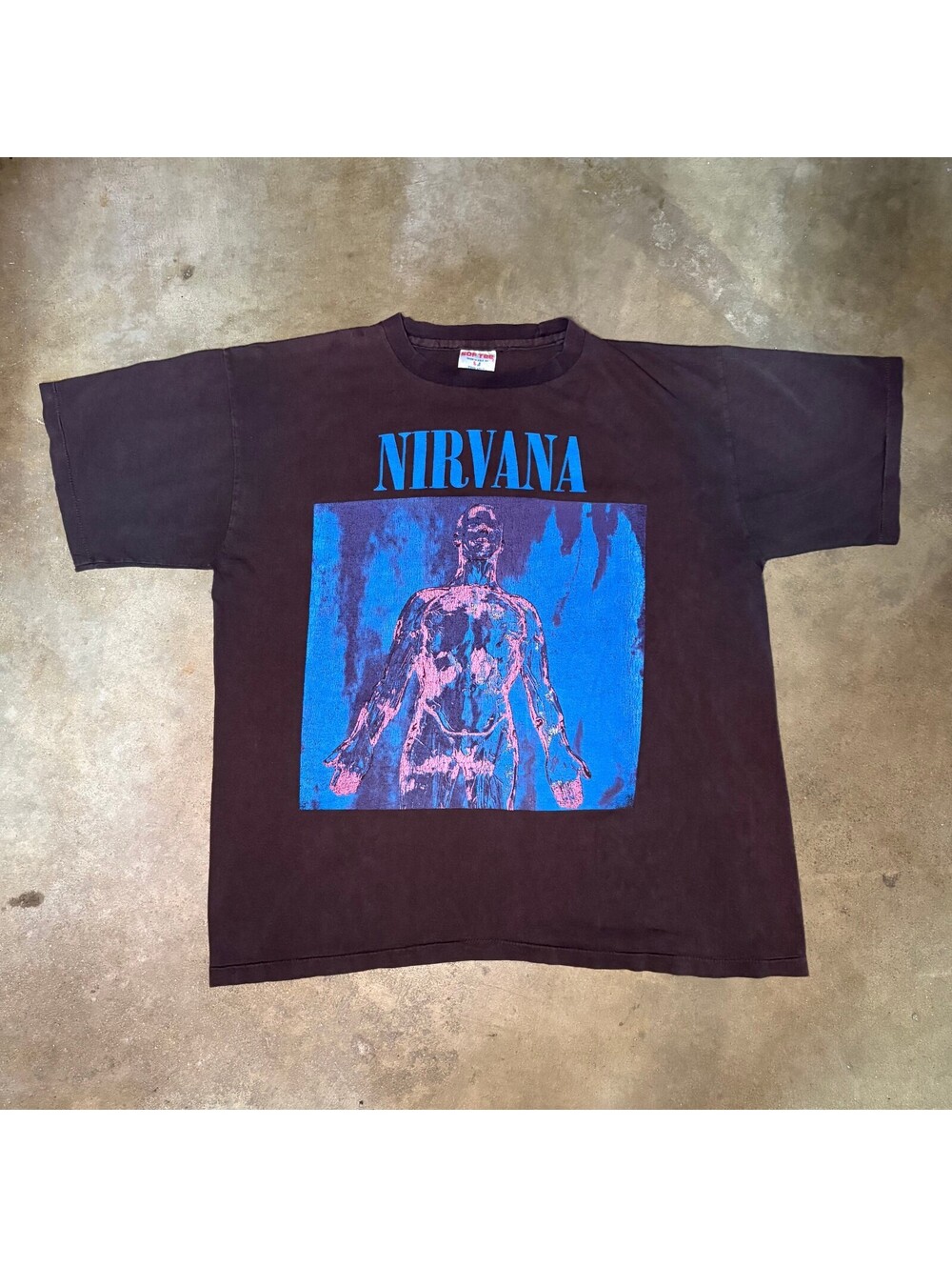 Vtg 90's Nirvana SofTee Men Sz XL Sliver Band Cotton T-Shirt